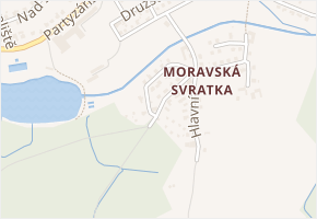 Rekreační v obci Svratka - mapa ulice
