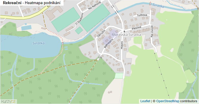 Rekreační - mapa podnikání