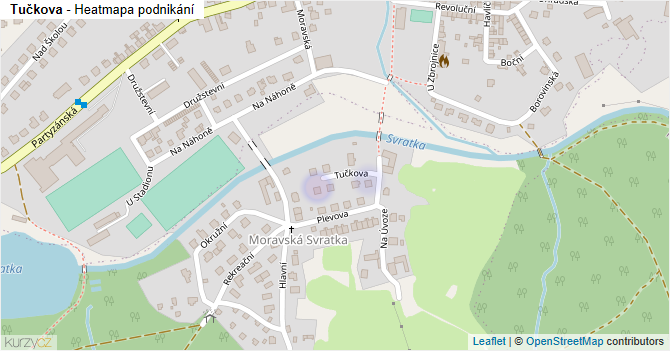 Tučkova - mapa podnikání