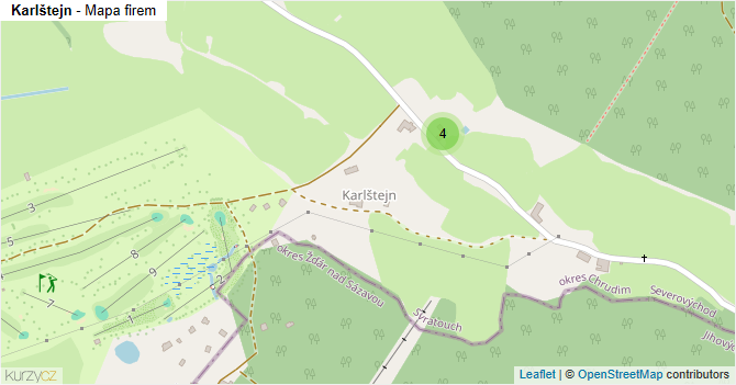 Karlštejn - mapa firem
