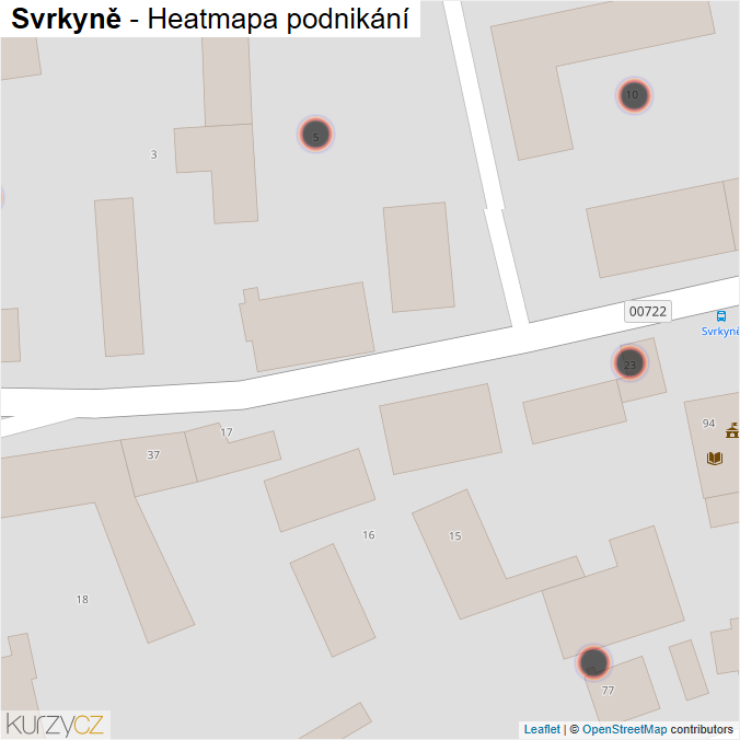Mapa Svrkyně - Firmy v obci.