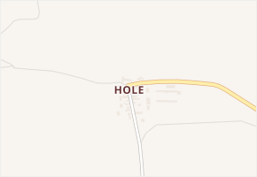 Hole v obci Svrkyně - mapa části obce