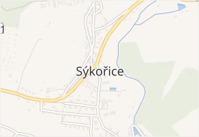 Stříbrné Údolí v obci Sýkořice - mapa ulice