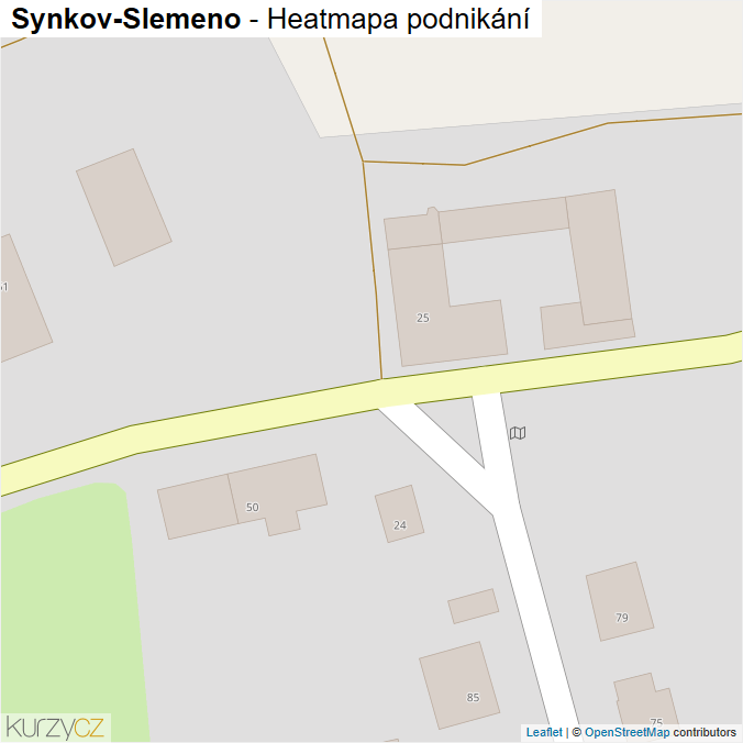 Mapa Synkov-Slemeno - Firmy v obci.