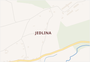 Jedlina v obci Synkov-Slemeno - mapa části obce