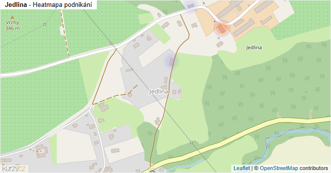 Jedlina - mapa podnikání