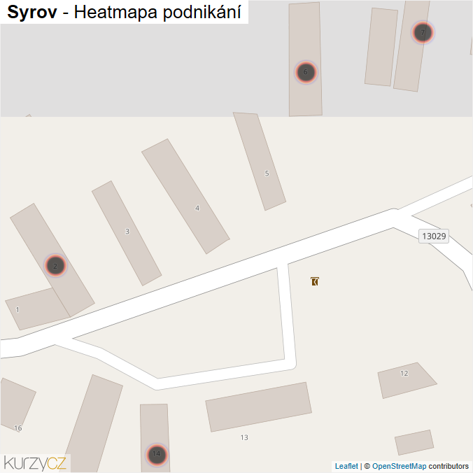 Mapa Syrov - Firmy v obci.