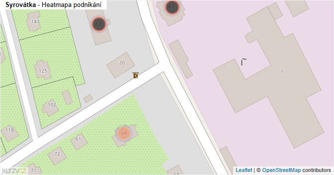 Syrovátka - mapa podnikání
