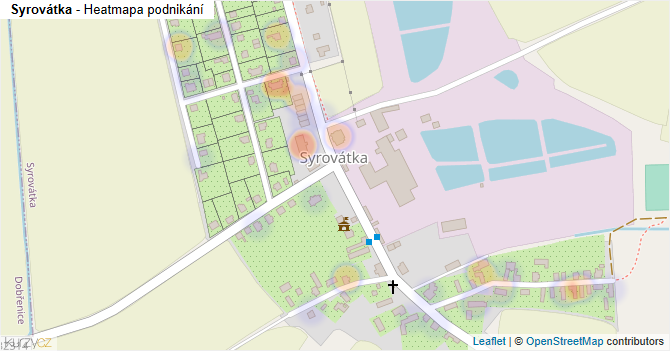 Syrovátka - mapa podnikání