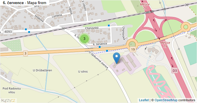 6. července - mapa firem