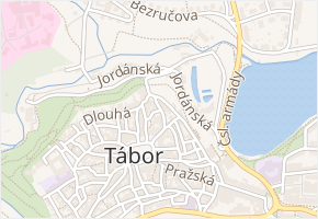 Betlémská v obci Tábor - mapa ulice