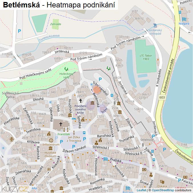 Mapa Betlémská - Firmy v ulici.