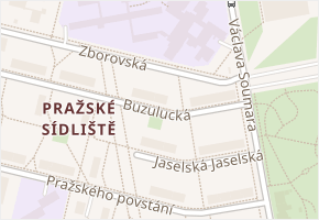 Buzulucká v obci Tábor - mapa ulice
