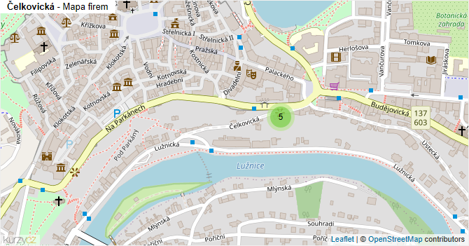 Čelkovická - mapa firem