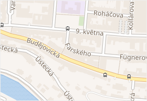 Farského v obci Tábor - mapa ulice