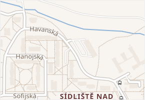 Havanská v obci Tábor - mapa ulice