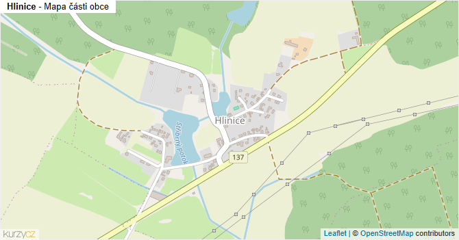 Hlinice - mapa části obce