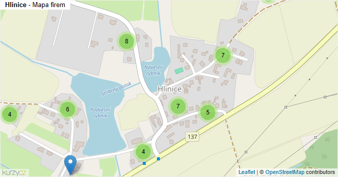 Hlinice - mapa firem