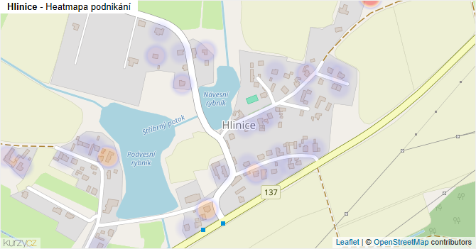 Hlinice - mapa podnikání