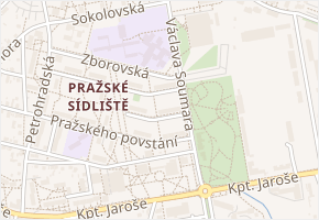 Jaselská v obci Tábor - mapa ulice