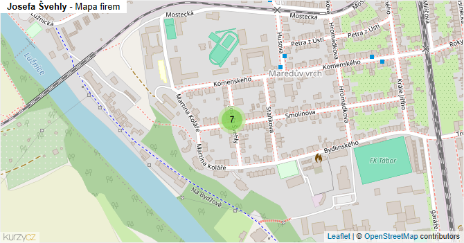 Josefa Švehly - mapa firem