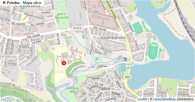 K Potoku - mapa ulice
