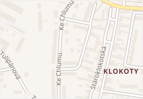 Ke Chlumu v obci Tábor - mapa ulice