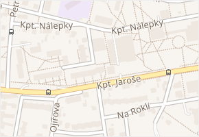 Kpt. Jaroše v obci Tábor - mapa ulice
