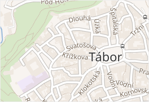 Křížkova v obci Tábor - mapa ulice