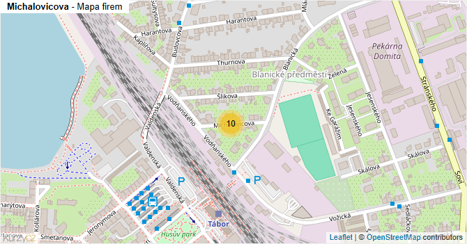 Michalovicova - mapa firem