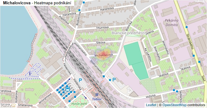 Michalovicova - mapa podnikání