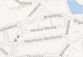 Mírová v obci Tábor - mapa ulice