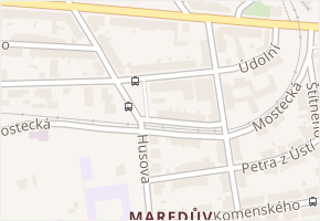 Mostecká v obci Tábor - mapa ulice