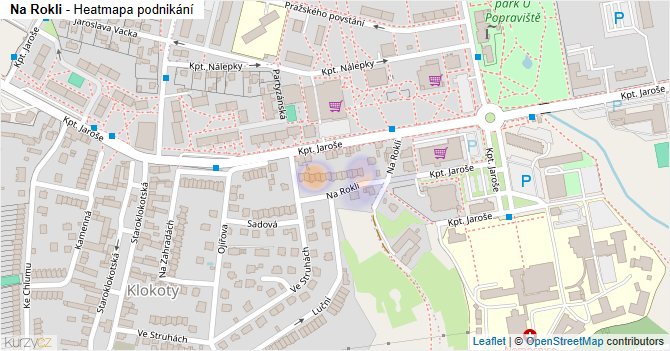 Na Rokli - mapa podnikání