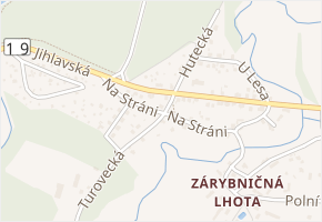 Na Stráni v obci Tábor - mapa ulice