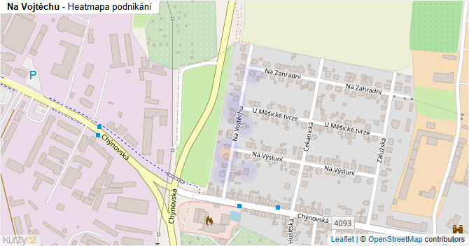 Na Vojtěchu - mapa podnikání