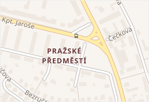 nám. Prokopa Velikého v obci Tábor - mapa ulice