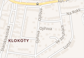Ojířova v obci Tábor - mapa ulice