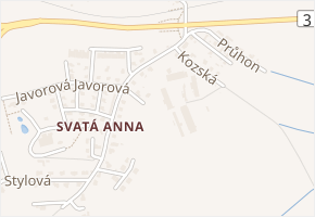 Sezimovská v obci Tábor - mapa ulice