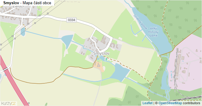 Smyslov - mapa části obce