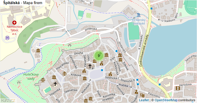 Špitálská - mapa firem