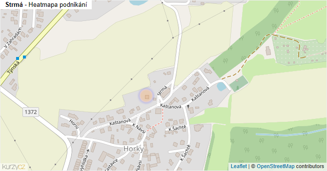 Strmá - mapa podnikání