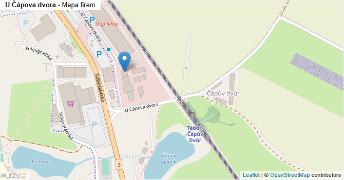 U Čápova dvora - mapa firem