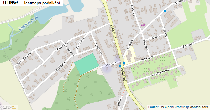 U Hřiště - mapa podnikání