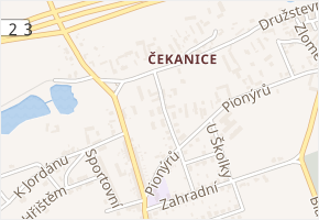 U Jednoty v obci Tábor - mapa ulice