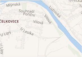 U Lesíka v obci Tábor - mapa ulice