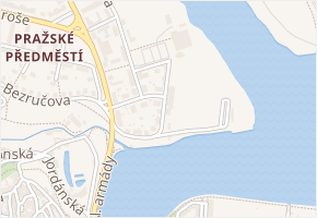 U Stadionu Míru v obci Tábor - mapa ulice