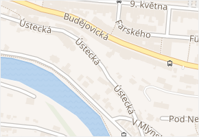 Ústecká v obci Tábor - mapa ulice