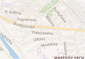V Krátké v obci Tábor - mapa ulice