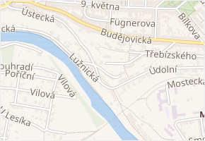 V Mlýnské v obci Tábor - mapa ulice